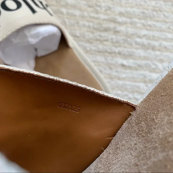 NWT Chloe Woody suede slippers size 10 - Picture 14 of 16